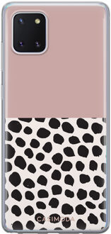 Casimoda Samsung Galaxy Note 10 Lite siliconen hoesje - Pink dots Multi