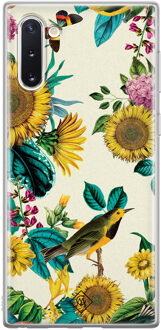 Casimoda Samsung Galaxy Note 10 siliconen hoesje - Sunflowers Geel