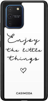 Casimoda Samsung Galaxy S10 Lite hoesje - Enjoy life Wit