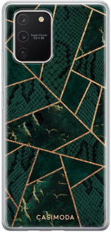 Casimoda Samsung Galaxy S10 Lite siliconen hoesje - Abstract groen