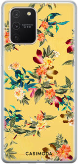 Casimoda Samsung Galaxy S10 Lite siliconen hoesje - Floral days Geel