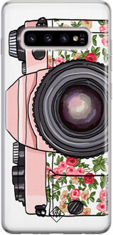 Casimoda Samsung Galaxy S10 Plus siliconen telefoonhoesje - Hippie camera Roze