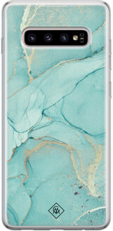 Casimoda Samsung Galaxy S10 siliconen hoesje - Touch of mint
