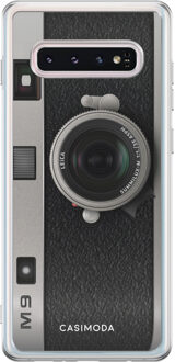 Casimoda Samsung Galaxy s10 siliconen telefoonhoesje - Camera Zwart