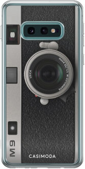 Casimoda Samsung Galaxy S10e siliconen telefoonhoesje - Camera Zwart