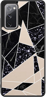 Casimoda Samsung Galaxy S20 FE hoesje - Abstract painted Bruin/beige