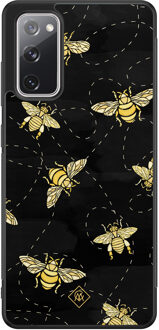 Casimoda Samsung Galaxy S20 FE hoesje - Bee yourself Zwart