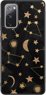 Casimoda Samsung Galaxy S20 FE hoesje - Counting the stars Bruin/beige