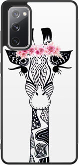 Casimoda Samsung Galaxy S20 FE hoesje - Giraffe Rood