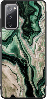 Casimoda Samsung Galaxy S20 FE hoesje - Green waves Groen