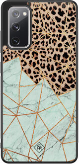 Casimoda Samsung Galaxy S20 FE hoesje - Luipaard marmer mint