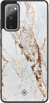 Casimoda Samsung Galaxy S20 FE hoesje - Marmer goud Goudkleurig