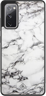 Casimoda Samsung Galaxy S20 FE hoesje - Marmer grijs Grijs/zilverkleurig