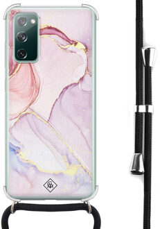 Casimoda Samsung Galaxy S20 FE hoesje met koord - Purple sky Paars