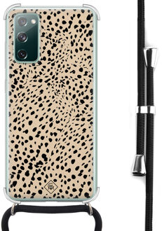 Casimoda Samsung Galaxy S20 FE hoesje met koord - Spot on Bruin/beige