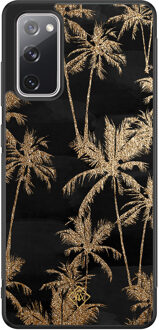Casimoda Samsung Galaxy S20 FE hoesje - Palmbomen Zwart
