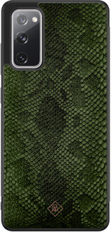 Casimoda Samsung Galaxy S20 FE hoesje - Snake mix Groen