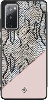 Casimoda Samsung Galaxy S20 FE hoesje - Snake print Roze