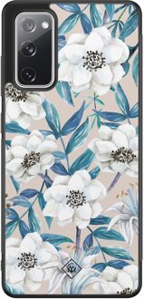 Casimoda Samsung Galaxy S20 FE hoesje - Touch of flowers Blauw