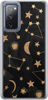 Casimoda Samsung Galaxy S20 FE hybride hoesje - Counting the stars Zwart, Goudkleurig