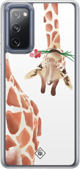 Casimoda Samsung Galaxy S20 FE hybride hoesje - Giraffe Bruin/beige