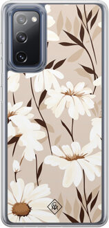 Casimoda Samsung Galaxy S20 FE hybride hoesje - In bloom Bruin/beige