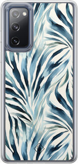 Casimoda Samsung Galaxy S20 FE hybride hoesje - Japandi waves Blauw