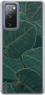 Casimoda Samsung Galaxy S20 FE hybride hoesje - Monstera leaves Groen