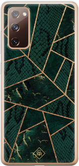 Casimoda Samsung Galaxy S20 FE siliconen hoesje - Abstract groen