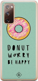 Casimoda Samsung Galaxy S20 FE siliconen hoesje - Donut worry Roze