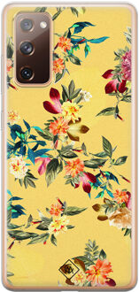 Casimoda Samsung Galaxy S20 FE siliconen hoesje - Floral days Geel