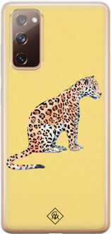 Casimoda Samsung Galaxy S20 FE siliconen hoesje - Leo wild Geel