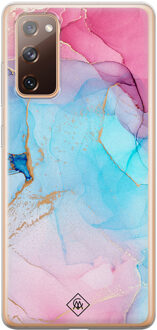 Casimoda Samsung Galaxy S20 FE siliconen hoesje - Marble colorbomb Multi