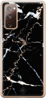 Casimoda Samsung Galaxy S20 FE siliconen hoesje - Marmer zwart