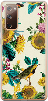 Casimoda Samsung Galaxy S20 FE siliconen hoesje - Sunflowers Geel