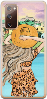 Casimoda Samsung Galaxy S20 FE siliconen hoesje - Sunset girl Multi