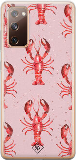 Casimoda Samsung Galaxy S20 FE siliconen telefoonhoesje - Lobster all the way Roze