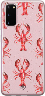 Casimoda Samsung Galaxy S20 siliconen telefoonhoesje - Lobster all the way Geel