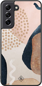 Casimoda Samsung Galaxy S21 FE hoesje - Abstract dots Multi