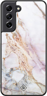 Casimoda Samsung Galaxy S21 FE hoesje - Parelmoer marmer Multi