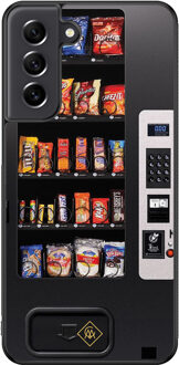 Casimoda Samsung Galaxy S21 FE hoesje - Snoepautomaat Grijs/zilverkleurig, Multi