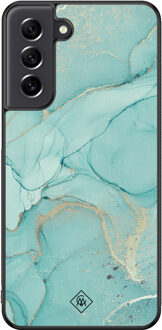Casimoda Samsung Galaxy S21 FE hoesje - Touch of mint