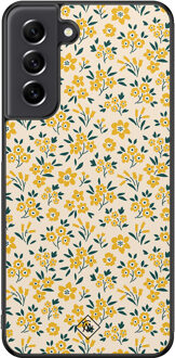 Casimoda Samsung Galaxy S21 FE hoesje - Yellow garden Geel