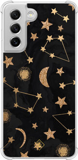 Casimoda Samsung Galaxy S21 FE shockproof hoesje - Counting the stars Zwart