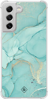 Casimoda Samsung Galaxy S21 FE shockproof hoesje - Touch of mint