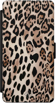 Casimoda Samsung Galaxy S21 flipcase - Luipaard print Bruin/beige