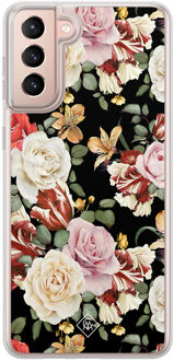 Casimoda Samsung Galaxy S21 hybride hoesje - Flowerpower Multi