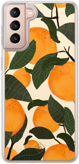 Casimoda Samsung Galaxy S21 Plus hybride hoesje - Oranges