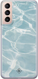 Casimoda Samsung Galaxy S21 Plus siliconen hoesje - Oceaan Blauw
