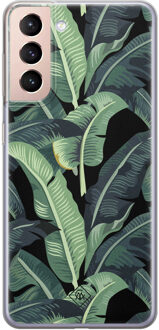 Casimoda Samsung Galaxy S21 siliconen hoesje - Bali vibe Groen
